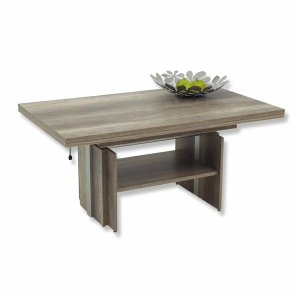 Couchtisch - Eiche Antik - Ausziehbar 3 Couchtisch - Eiche Antik - Ausziehbar