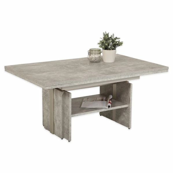 Couchtisch - Betonoptik - Ausziehbar 3 Couchtisch - Betonoptik - Ausziehbar