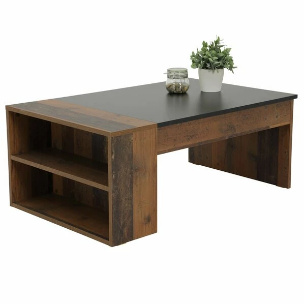 Couchtisch - Oldwood - Schwarz - Mit Liftfunktion 3 Couchtisch - Oldwood - Schwarz - Mit Liftfunktion