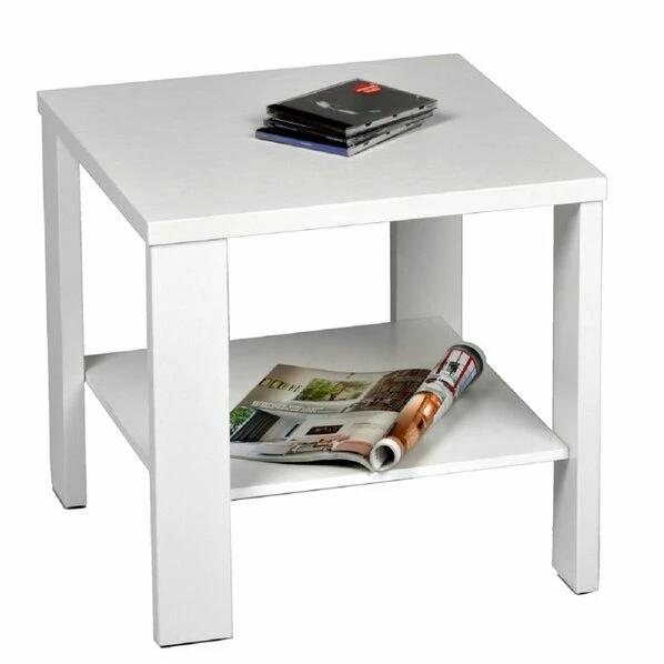 Couchtisch - Weiß - Holz - 50 Cm Breit 3 Couchtisch - Weiß - Holz - 50 Cm Breit