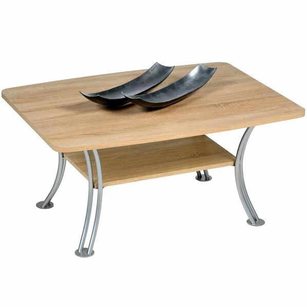 Couchtisch - Sonoma Eiche - Holz-Metall - 92 Cm 3 Couchtisch - Sonoma Eiche - Holz-Metall - 92 Cm