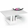 Couchtisch - Weiß - Holz - Glasablage - Höhenverstellbar - 107 Cm 2 Couchtisch - Weiß - Holz - Glasablage - Höhenverstellbar - 107 Cm -Luca Bessoni shop 0673003200 1600Wx1600H 598Wx598H