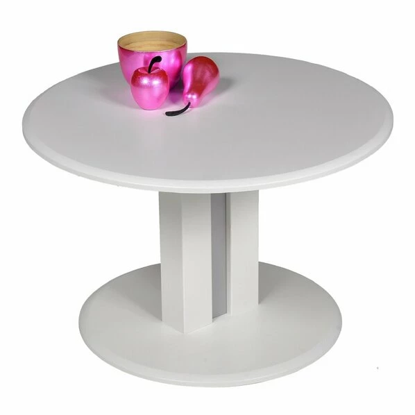 Couchtisch - Weiß - Holz - Höhenverstellbar - 78 Cm 3 Couchtisch - Weiß - Holz - Höhenverstellbar - 78 Cm