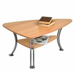 Couchtisch - Buche - Holz-Metall - 91 Cm