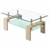 Couchtisch - Sonoma Eiche - Glas - 100 Cm Breit -Luca Bessoni shop 1015050300 1600Wx1600H 598Wx598H