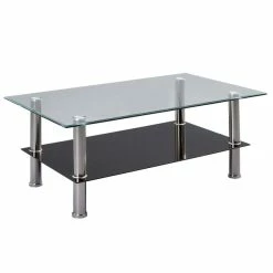 Couchtisch - Sicherheitsglas - Schwarz