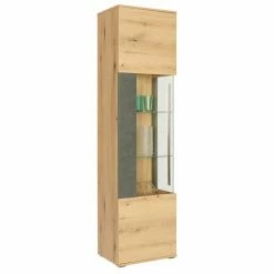 Standvitrine - Coast Evoke Eiche - Matera Dunkel - 201 Cm