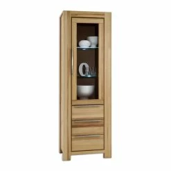 Vitrine - Kernbuche Massiv - 200 Cm