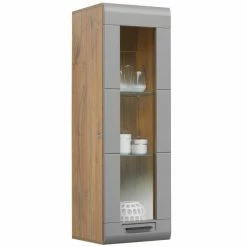 Luca Bessoni Hängevitrine AURIS - Basalt-Flagstaff Eiche