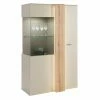 Highboardvitrine SANTANA - Coast Evoke Eiche-kieselgrau - Glastür - 94 Cm -Luca Bessoni shop 1016023900 02 1600Wx1600H 598Wx598H