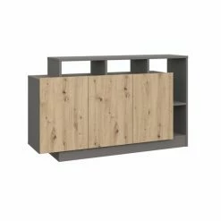 Sideboard - Grau-Artisan Eiche - 144 Cm Breit