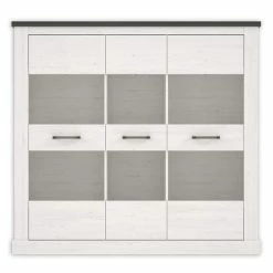 Highboardvitrine - Pinie Weiß - Touchwood - 160 Cm