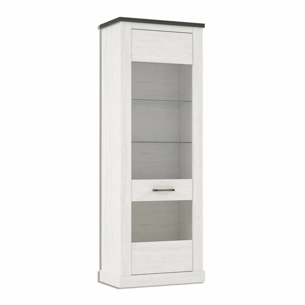 Vitrine - Pinie Weiß - Touchwood - 211 Cm Hoch 3 Vitrine - Pinie Weiß - Touchwood - 211 Cm Hoch