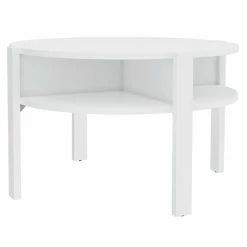 Couchtisch - Weiß - Rund - Ø 75 Cm