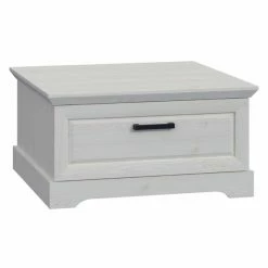 Couchtisch - Sibiu Lärche Weiß - Soft-Close - 86 Cm Breit