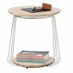 Couchtisch - Asteiche Massiv - Rund - 51 Cm