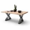 Couchtisch CARTAGENA - Akazie Natur-antikgrau - X-Gestell - 110x70 Cm -Luca Bessoni shop 1189006500 1600Wx1600H 598Wx598H