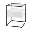 Beistelltisch - Weiß Matt-schwarz - Glasplatte - Mit Schubkasten -Luca Bessoni shop 1189008700 1600Wx1600H 598Wx598H