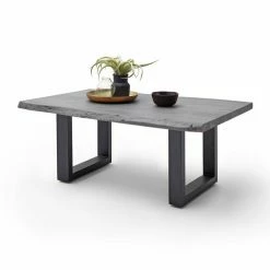 Couchtisch CARTAGENA - Akazie Grau-anthrazit - U-Gestell - 110x70 Cm