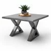 Couchtisch CARTAGENA - Akazie Grau-antikgrau - X-Gestell - 75x75 Cm -Luca Bessoni shop 1189009900 1600Wx1600H 598Wx598H