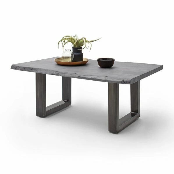 Couchtisch CARTAGENA - Akazie Grau-antikgrau - U-Gestell - 110x70 Cm 3 Couchtisch CARTAGENA - Akazie Grau-antikgrau - U-Gestell - 110x70 Cm