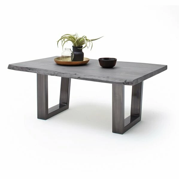 Couchtisch CARTAGENA - Akazie Grau-antikgrau - Trapez-Gestell - 110x70 Cm 3 Couchtisch CARTAGENA - Akazie Grau-antikgrau - Trapez-Gestell - 110x70 Cm