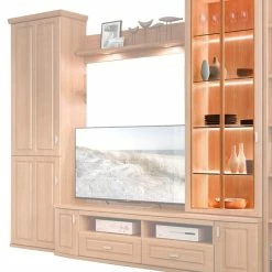 4er Set LED-Glaskantenbeleuchtung - Weiß