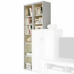 Anbauregal - Tonweiß Matt - 90 Cm