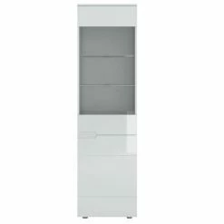 Vitrine HILTON - Weiß - 2 Türen - 56 Cm Breit