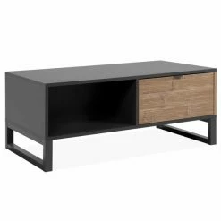 Couchtisch SUMATRA - Anthrazit - Bambus - 108 Cm