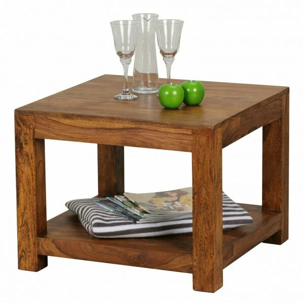 Couchtisch - Braun Gebeizt - Sheesham Massiv 3 Couchtisch - Braun Gebeizt - Sheesham Massiv
