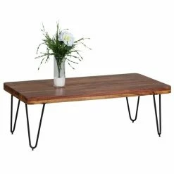 Couchtisch - Sheesham Massiv Gebeizt