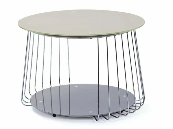 Couchtisch RIVA - Grau-cappucino - Glas - 70 Cm 3 Couchtisch RIVA - Grau-cappucino - Glas - 70 Cm