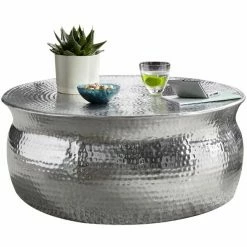 Couchtisch - Silber - Aluminium