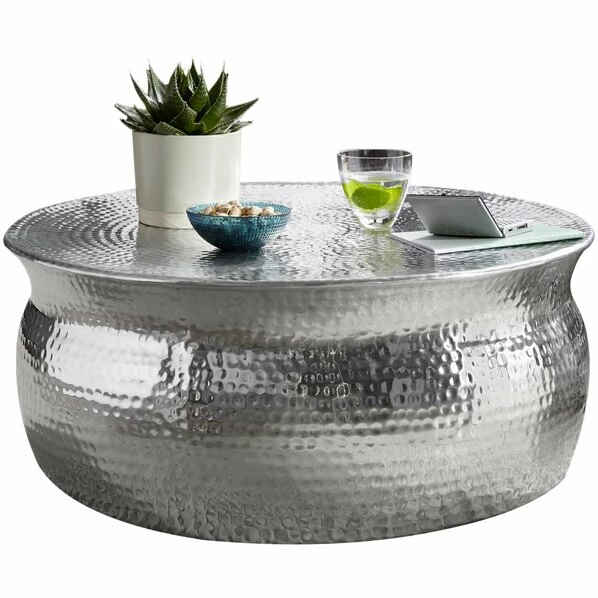 Couchtisch - Silber - Aluminium 3 Couchtisch - Silber - Aluminium