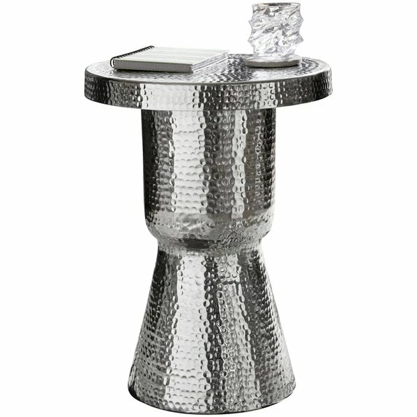 Beistelltisch - Silberfarbig - Aluminium - 43 Cm Breit 3 Beistelltisch - Silberfarbig - Aluminium - 43 Cm Breit