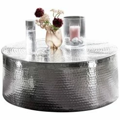 Couchtisch - Silber - Aluminium - 75 Cm Breit