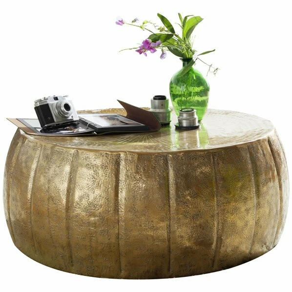 Loungetisch - Goldfarben - Aluminium - 72 Cm Breit 3 Loungetisch - Goldfarben - Aluminium - 72 Cm Breit