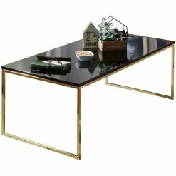 Couchtisch - Gold-schwarz - 120 Cm