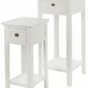 2er-Set Beistelltisch ELEGANCE - Weiß - Mit Schublade 2 2er-Set Beistelltisch ELEGANCE - Weiß - Mit Schublade -Luca Bessoni shop 9003622000 1600Wx1600H 598Wx598H