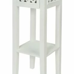 Telefontisch ROMANTIC - Weiß - Mit Schubkasten