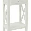 Beistelltisch MERIDAN - Weiß - Mit Schublade 2 Beistelltisch MERIDAN - Weiß - Mit Schublade -Luca Bessoni shop 9003653800 1600Wx1600H 598Wx598H