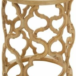 Beistelltisch AMAZONIA - Tannenholz - ø 39,5 Cm