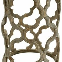 Beistelltisch AMAZONIA - Tannenholz Dunkel - ø 39,5 Cm