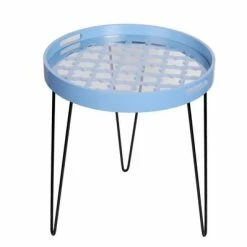 Beistelltisch RIVER - Hellblau - Holz - 50 Cm Breit