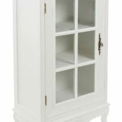 Vitrine ELEGANCE - Weiß - Mit Glastür