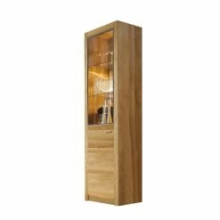 Hochvitrine HARTFORD - Wildeiche-Asteiche - 64 Cm Breit