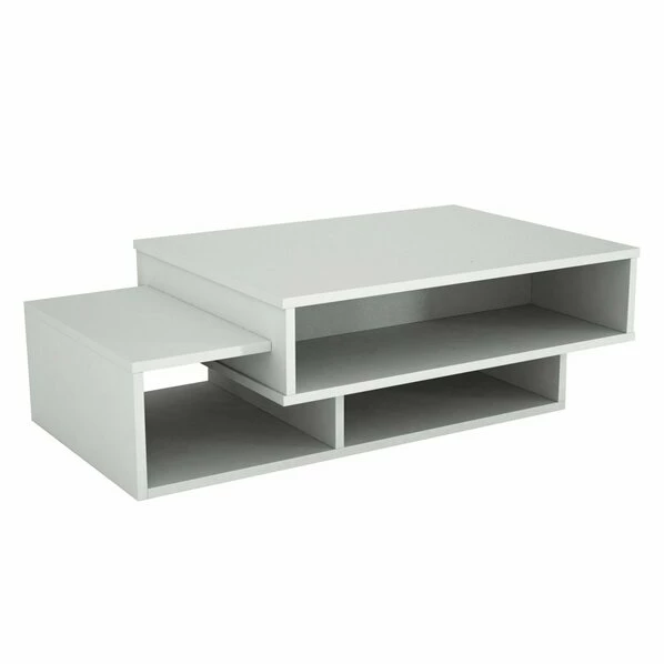 Couchtisch - Weiß - Mit Ablage 3 Couchtisch - Weiß - Mit Ablage