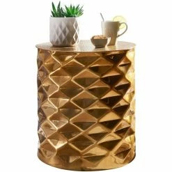 Beistelltisch - Gold - 43,5 Cm