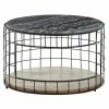 Couchtisch - Schwarz - Marmor - Korbgestell - 60,5 Cm 1 Couchtisch - Schwarz - Marmor - Korbgestell - 60,5 Cm -Luca Bessoni shop 9005509300 1600Wx1600H 598Wx598H